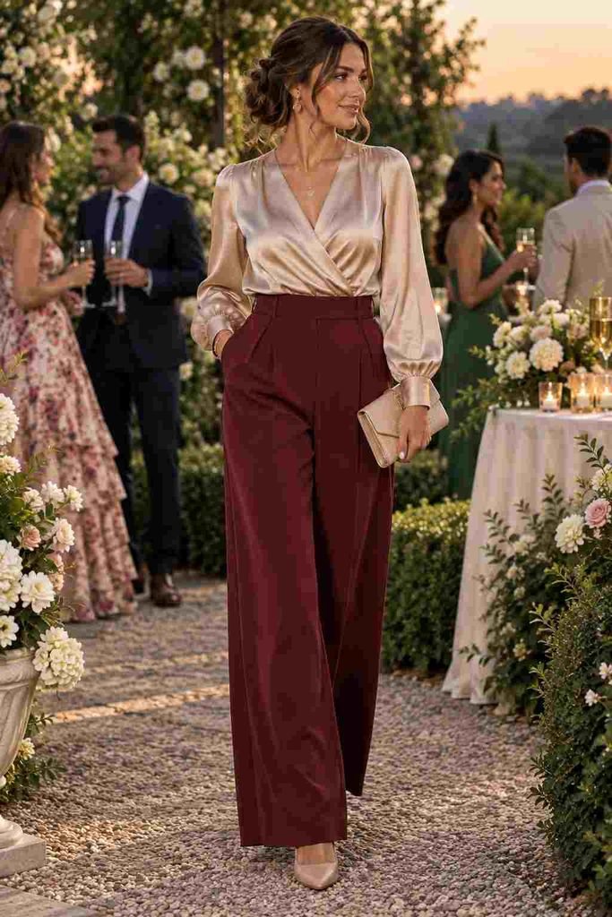 Burgundy Trousers