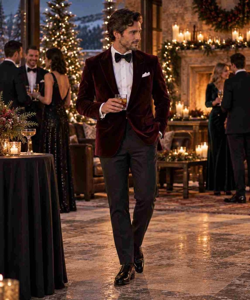 Burgundy Velvet Holiday Cocktail Party

