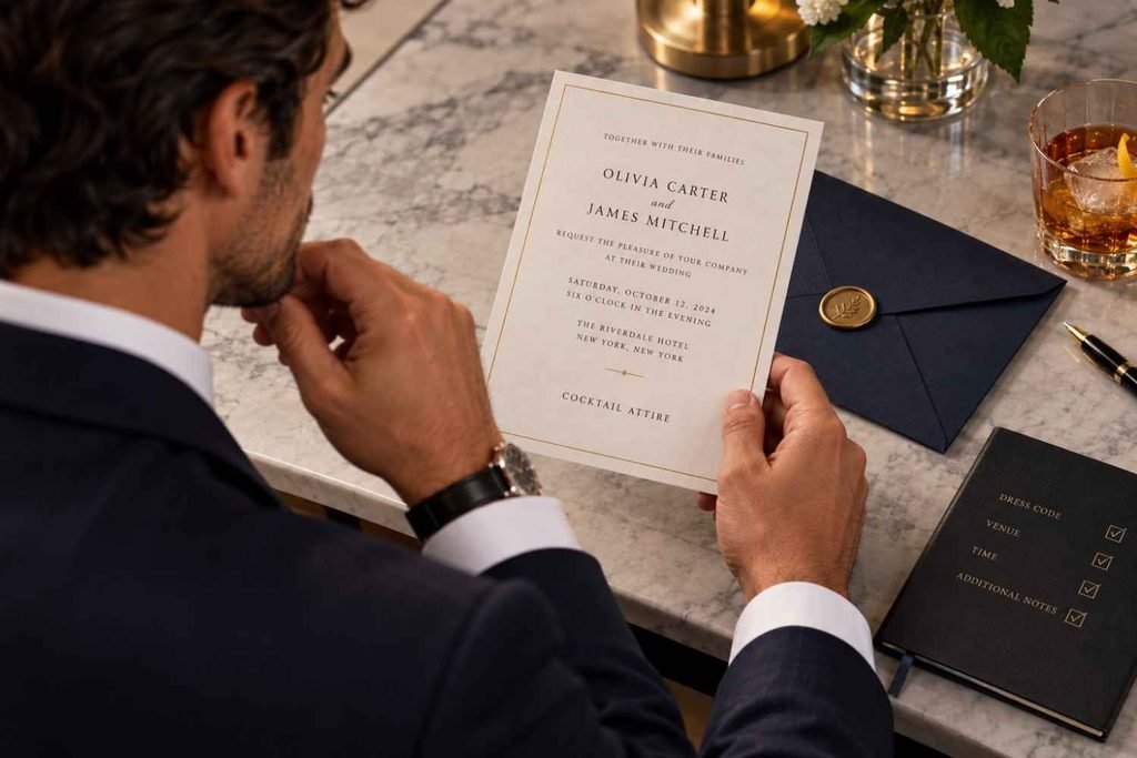 checking invitation
