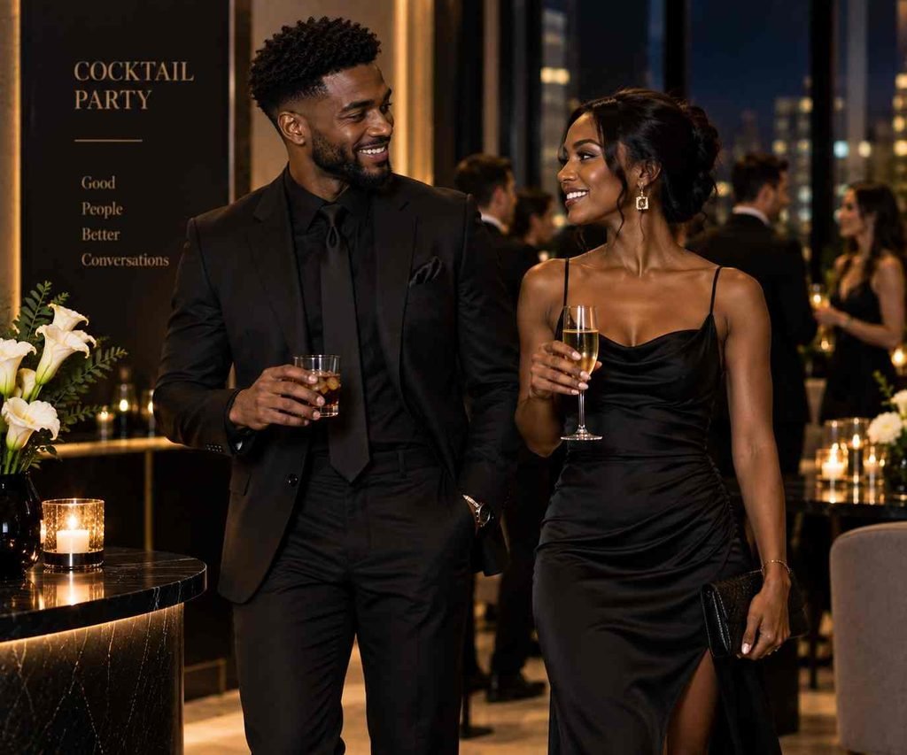 Elegant Black-Tie Cocktail Party

