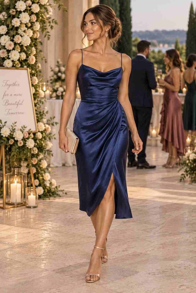 Elegant Midi Cocktail Dress
