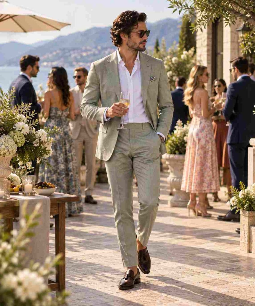 Lightweight Suit With Polished Loafers