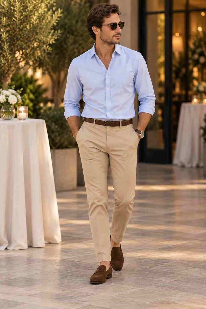 Oxford Shirt With Chinos and Loafers