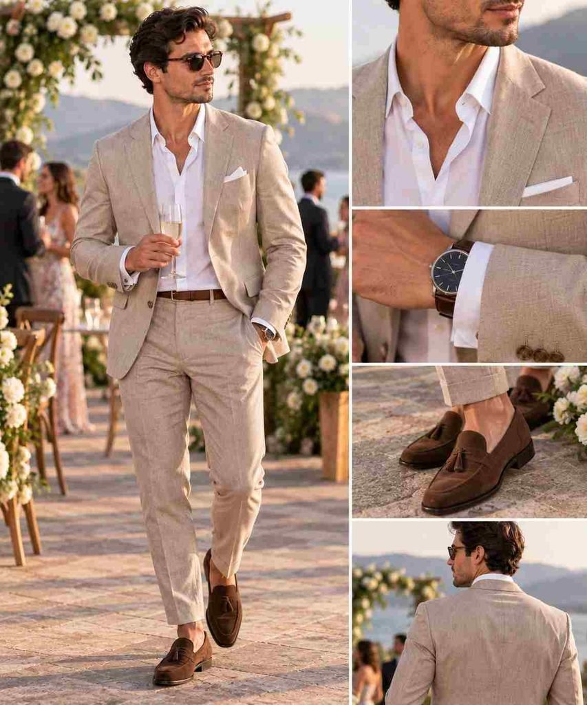 Relaxed Cocktail Wedding Outfi