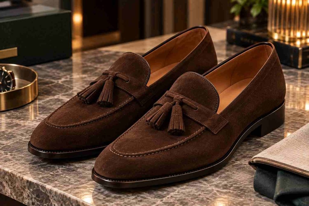 Suede Loafers