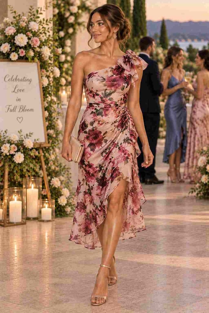 floral cocktail dress