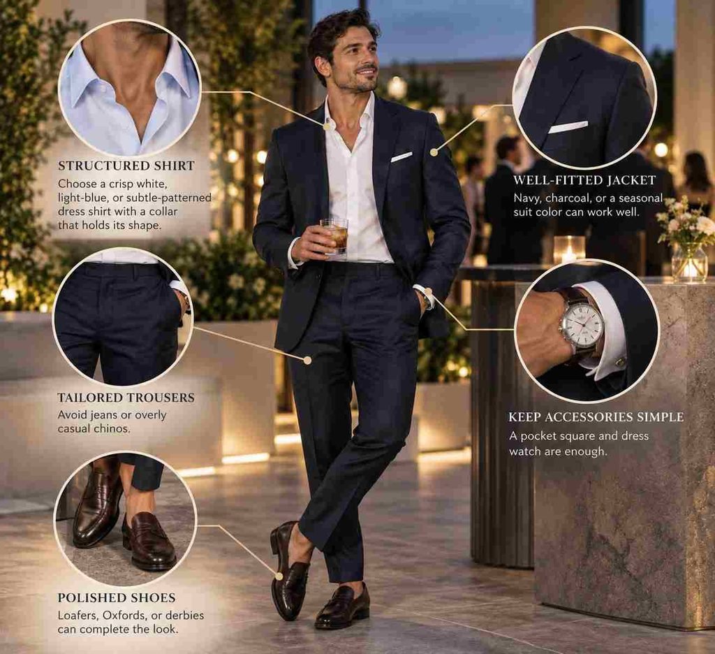 Wear Cocktail Attire Without a Tie