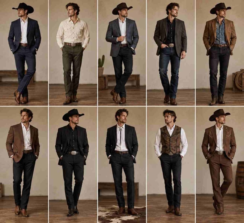 Western Cocktail Attire Men