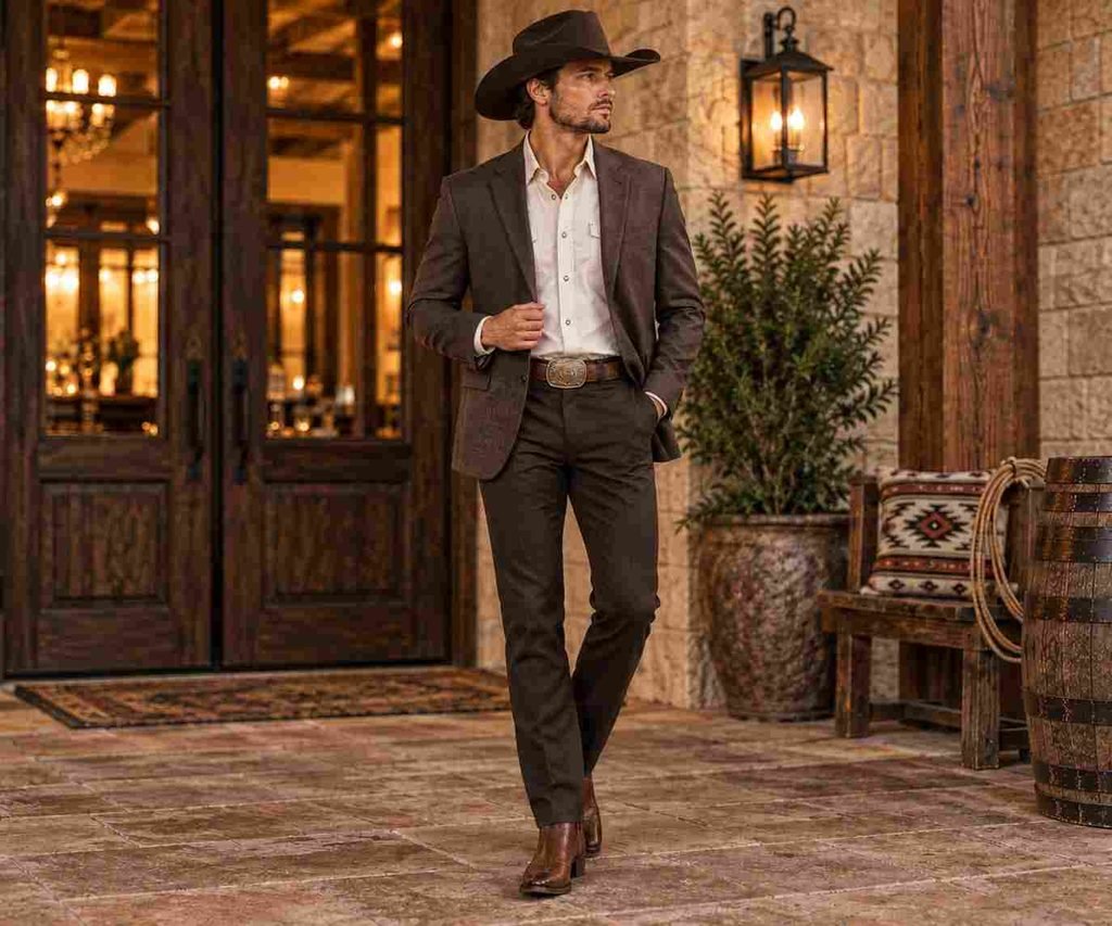 Western Shirt With a Sport Coat
