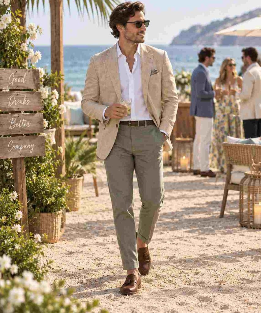beach cocktail attire for men