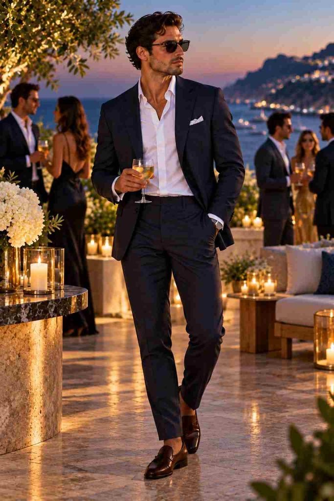 Blazer and Tailored Trousers