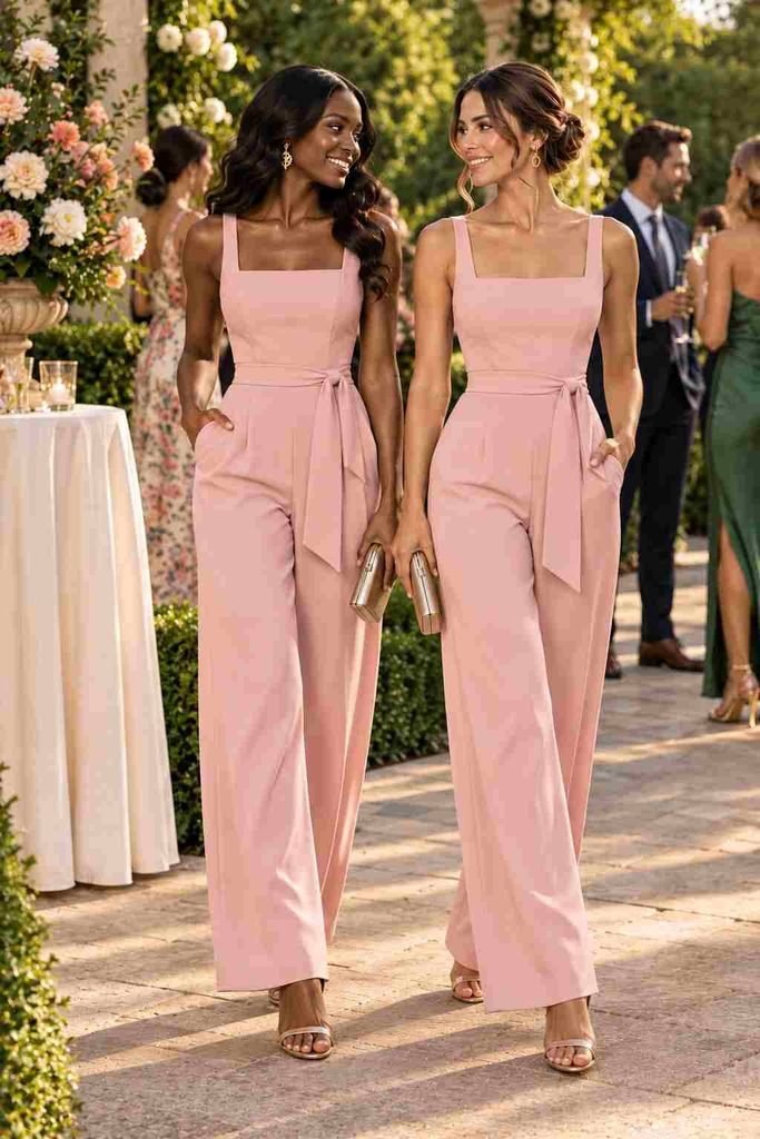 blush pink jumpsuit