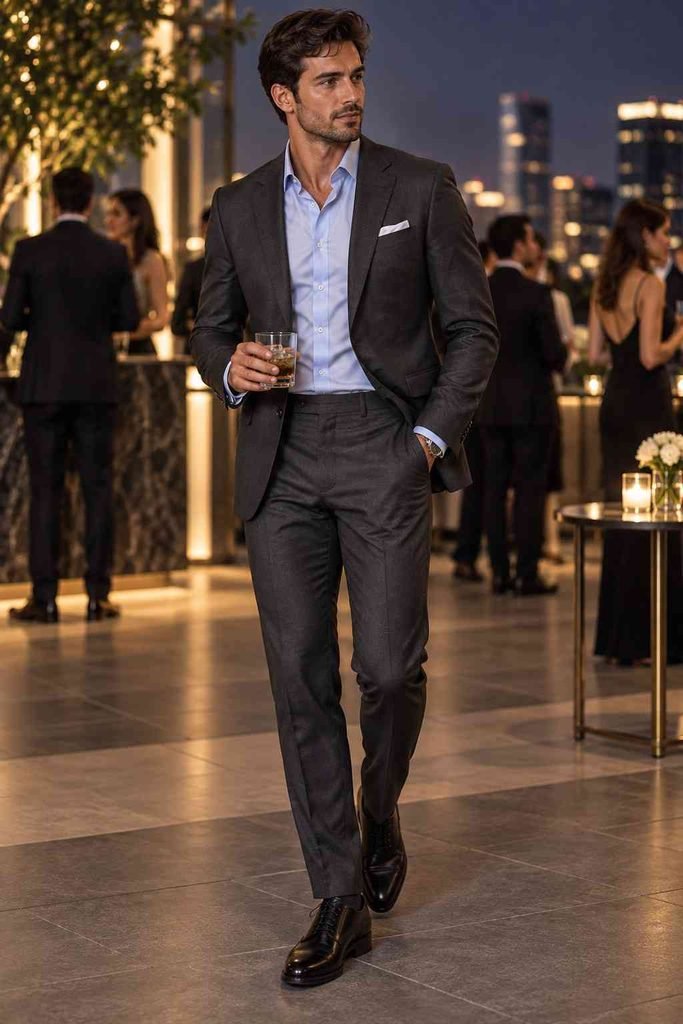 cocktail attire party dress for men