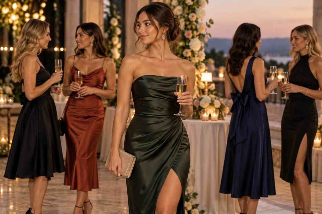 cocktail attire for women wedding