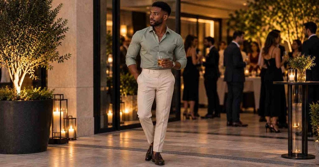 no jacket cocktail attire for men