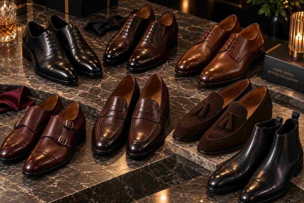 cocktail attire shoes for men