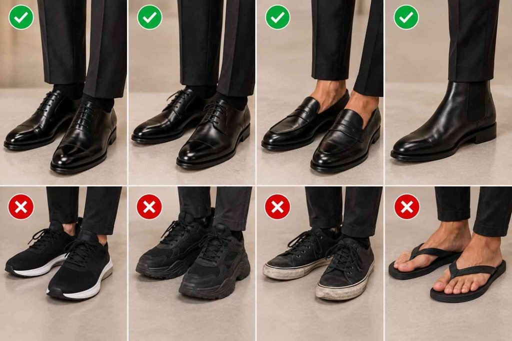 Black Cocktail Attire Shoes