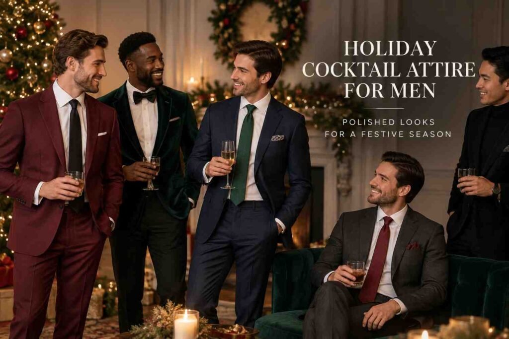 holiday cocktail attire for men