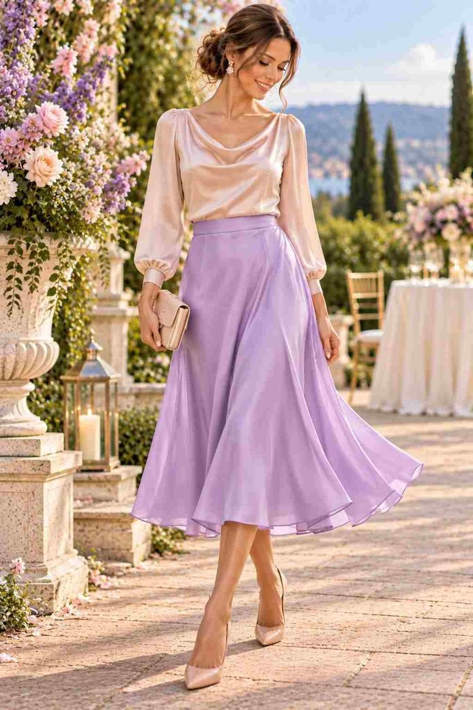 Lilac Skirt outfit
