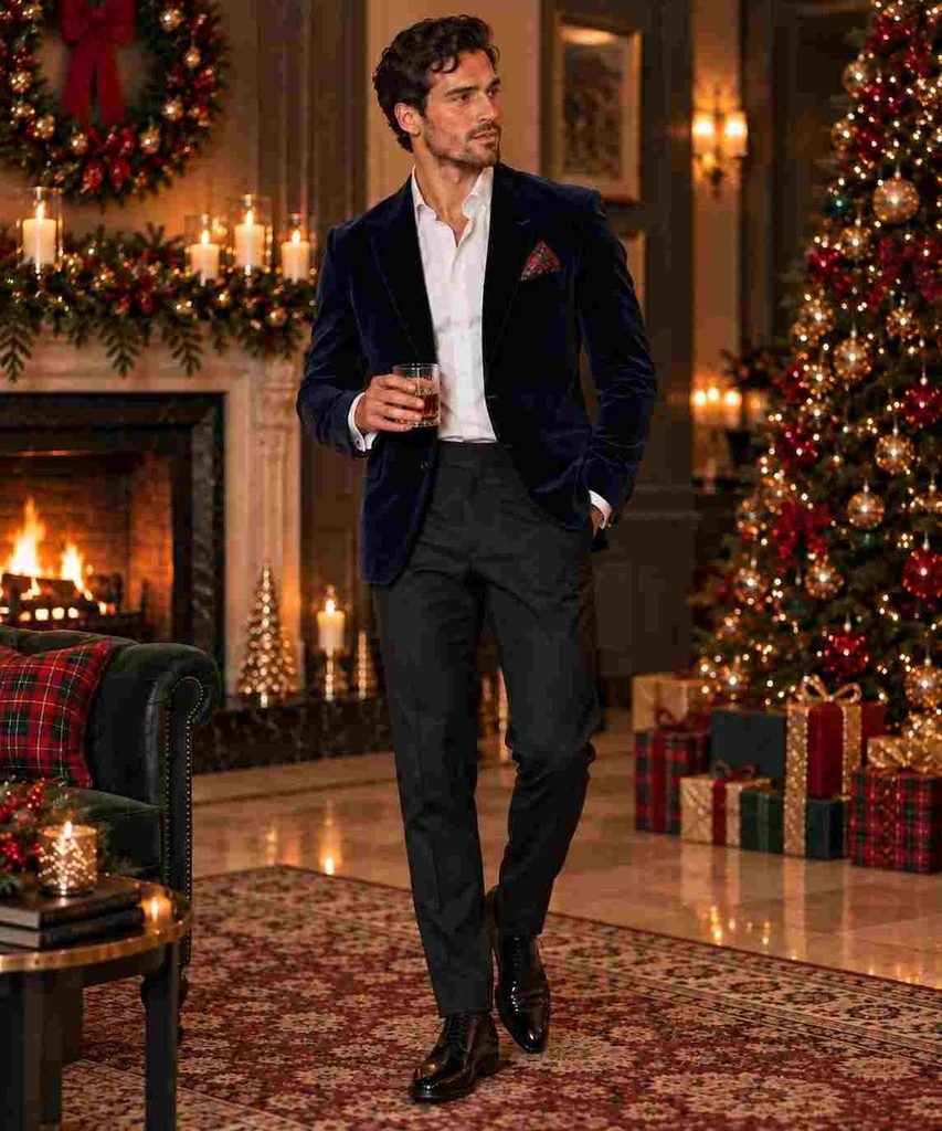 navy vevlet blazer