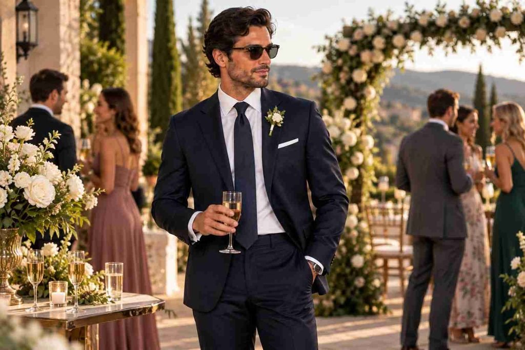 man wearning cocktail attire