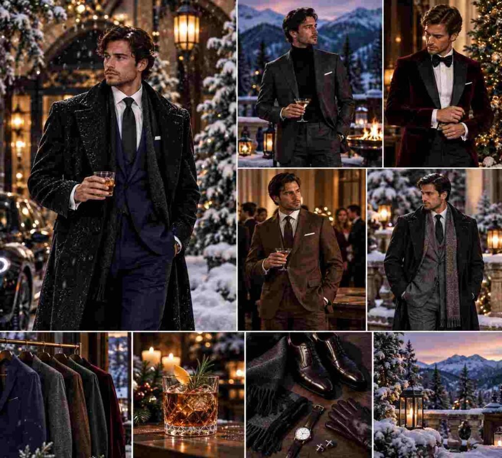 winter cokctail attire men
