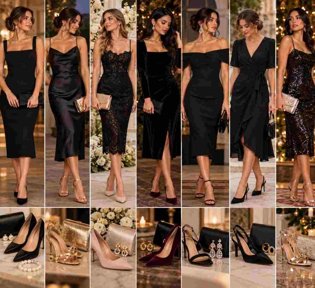 Glamorous Black Dress Lookbook