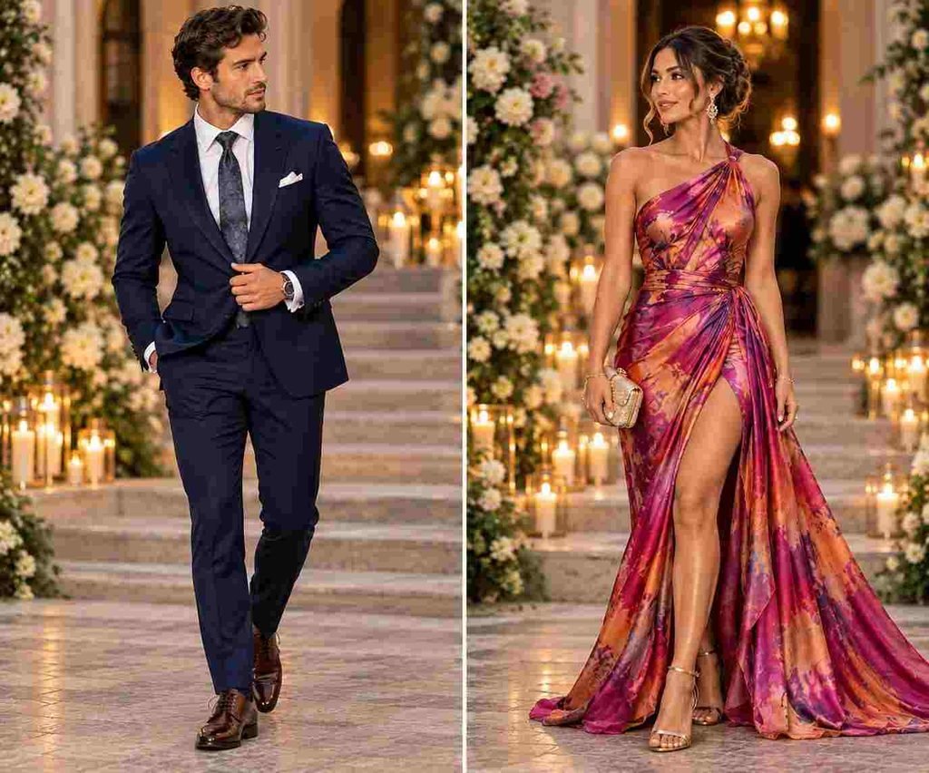 creative cocktail attire men and women