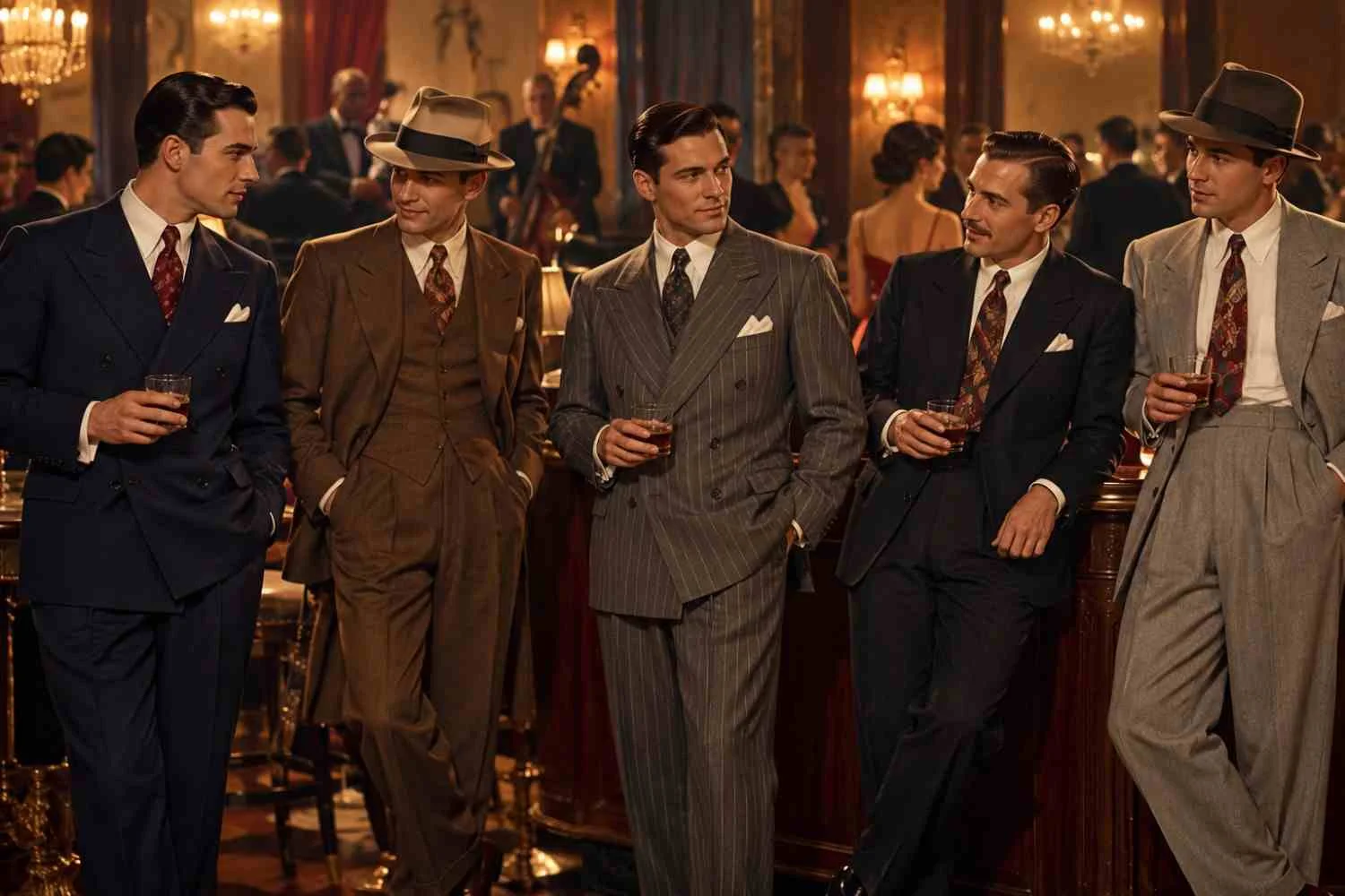 1940s cocktail attire men