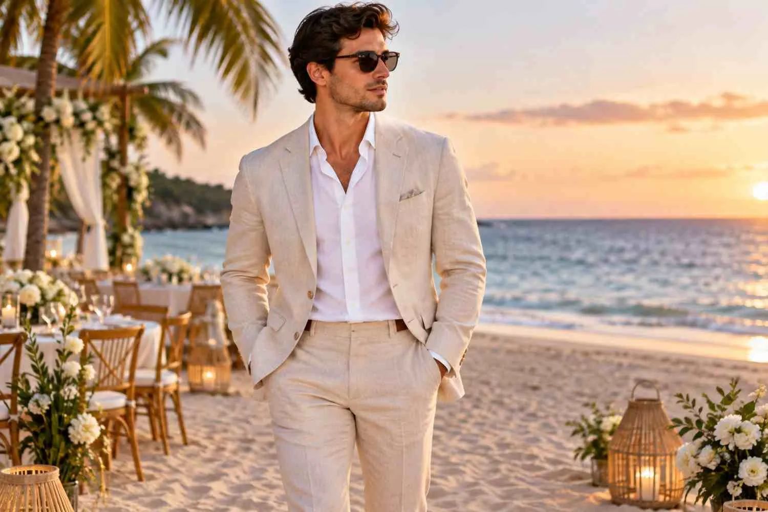 beach cocktail attire male